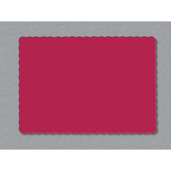 Smith Lee Smith Lee 9.5x13.5 Red Scallop Edge Value Paper Placemates, PK1000 PP41021
